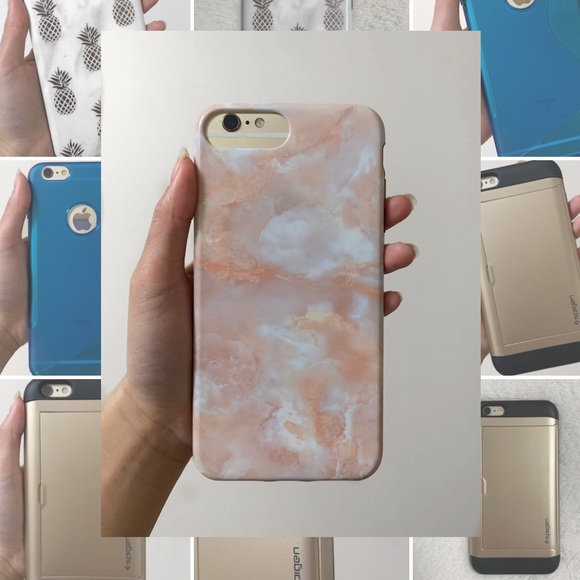 pink marble iphone 6S+ / 6+ case - Picture 2 of 3